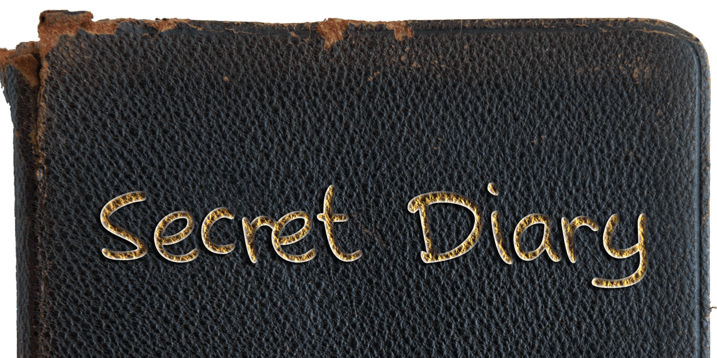 Secret Diary Font Poster #1