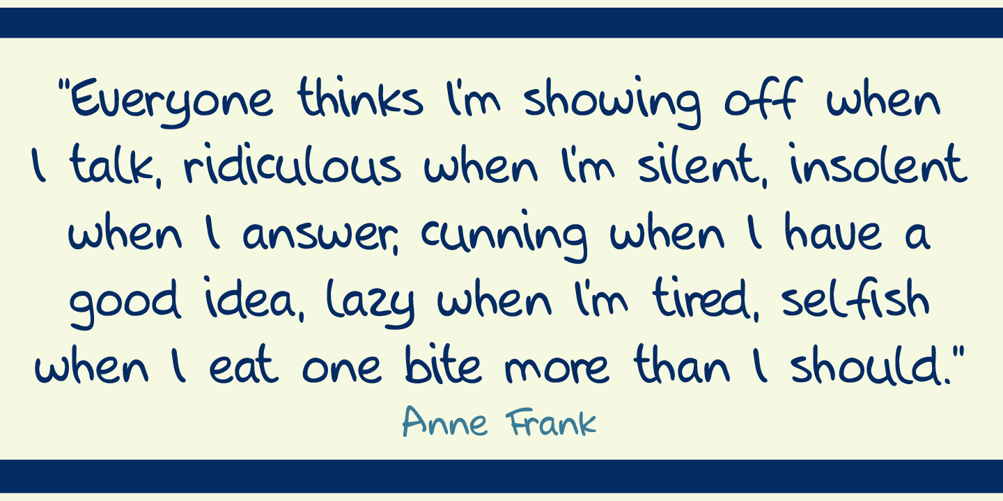 Secret Diary Font Poster #3