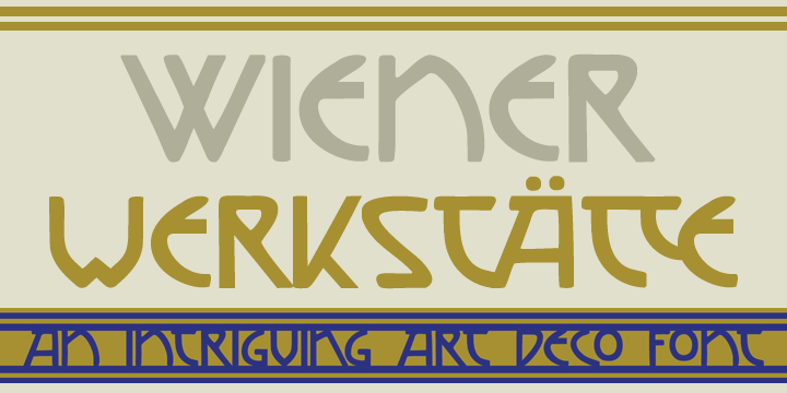 Vienna Workshop Font Poster #1
