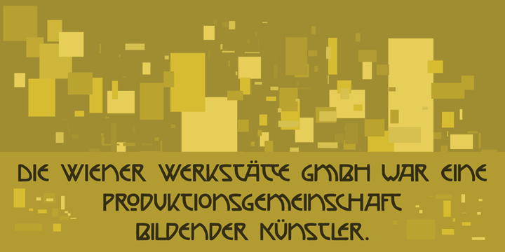 Vienna Workshop Font Poster #1
