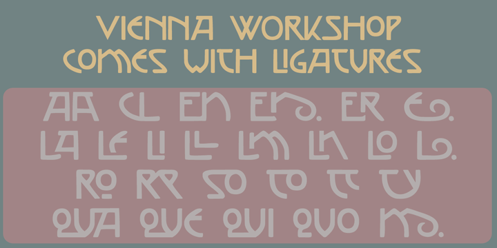 Vienna Workshop Font Poster #1