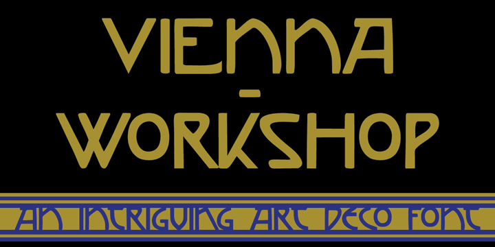 Vienna Workshop Font Poster #1