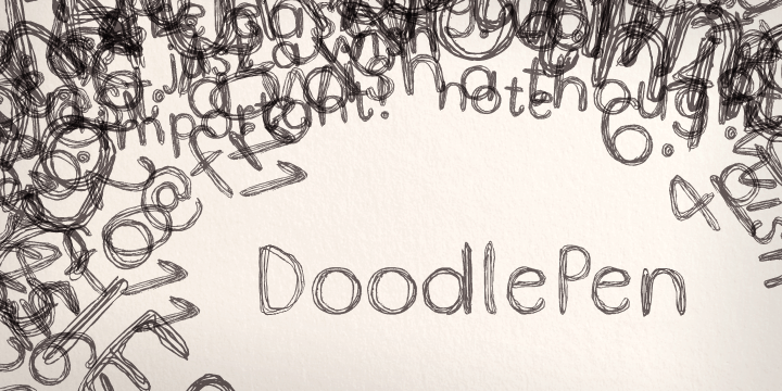 Doodle Pen Font Poster #1