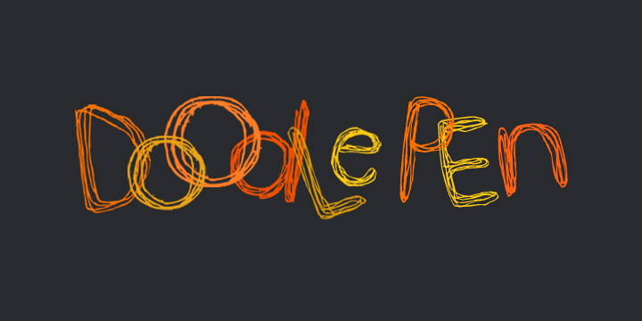 Doodle Pen Font Poster #1