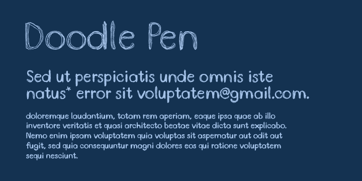 Doodle Pen Font Poster #1
