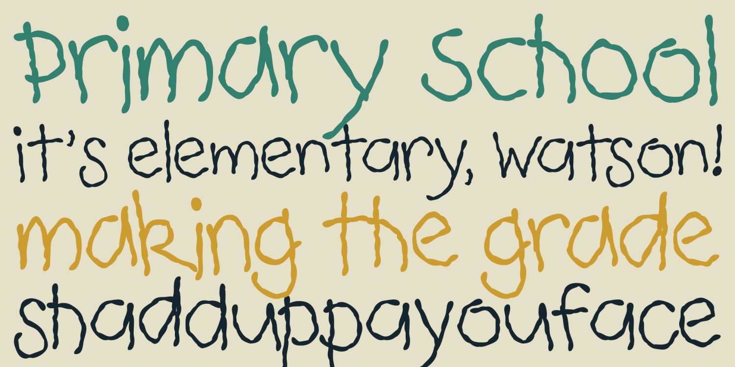 Urly Lurnin Font Poster #1