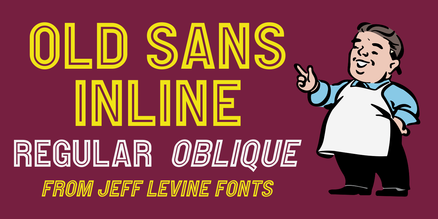 Old Sans Inline Font Poster #1