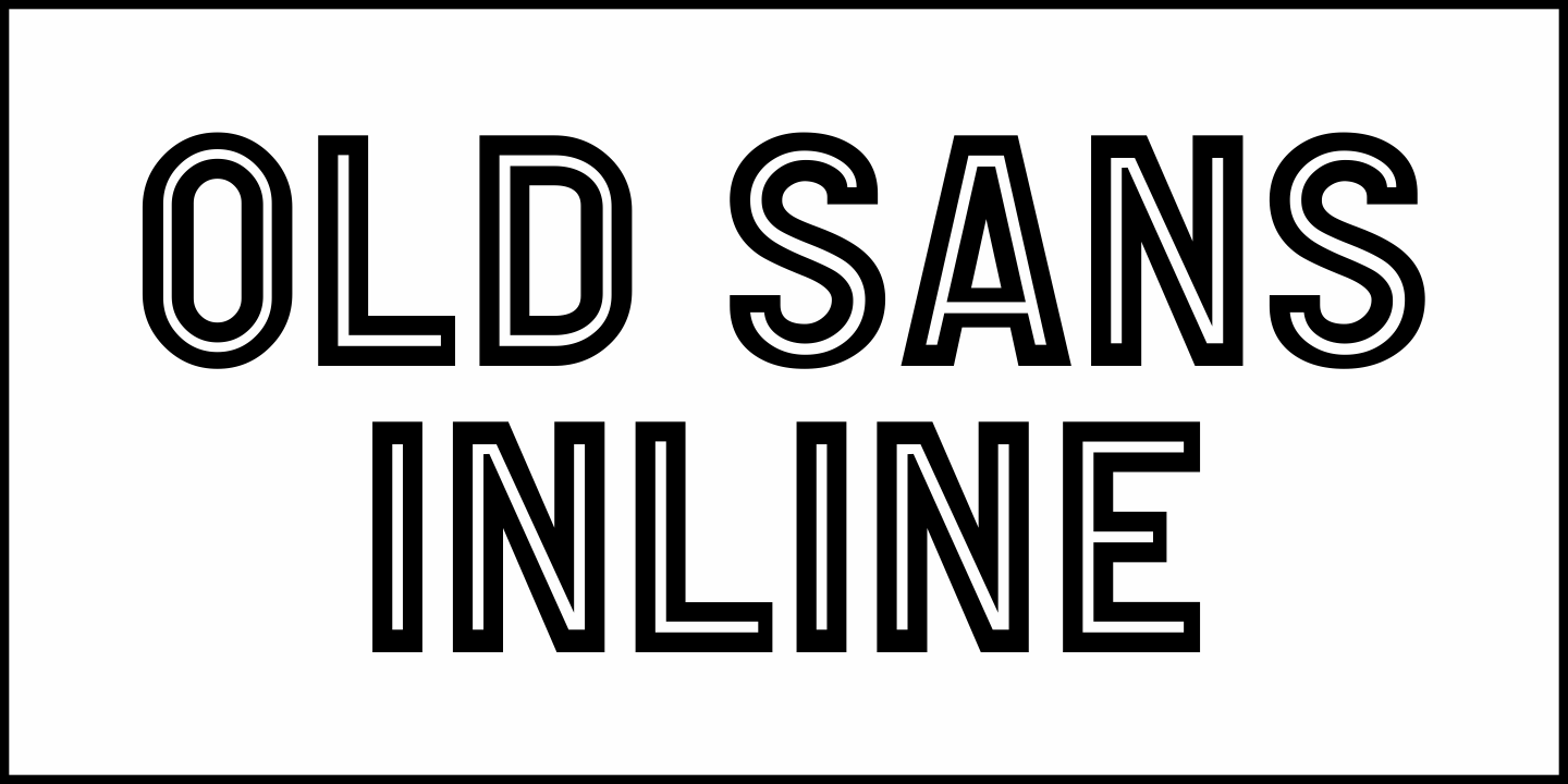 Old Sans Inline Font Poster #2