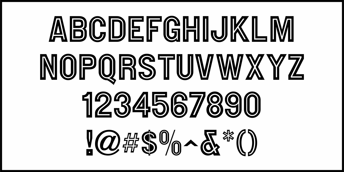 Old Sans Inline Font Poster #3