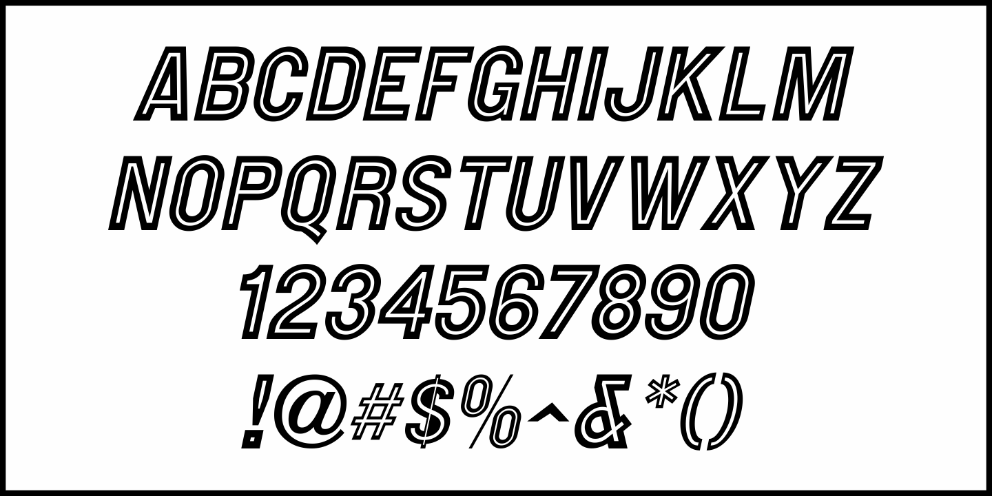 Old Sans Inline Font Poster #5