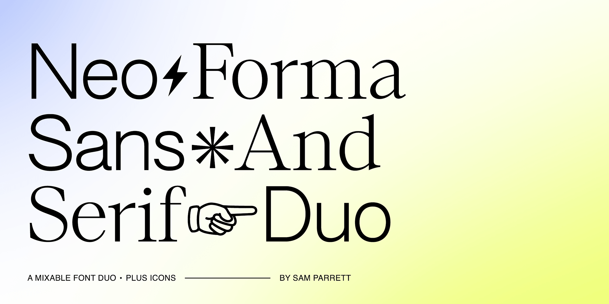 Neo Forma Font Poster