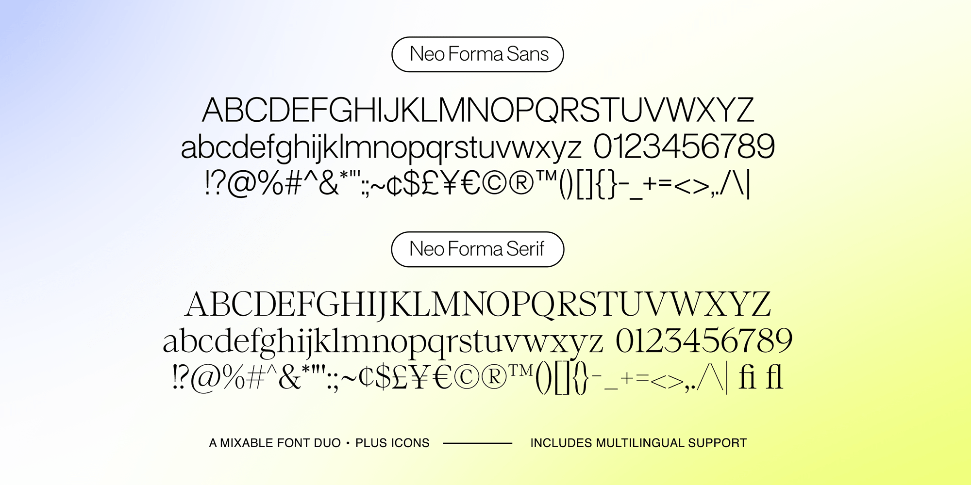 Neo Forma Font Poster #1