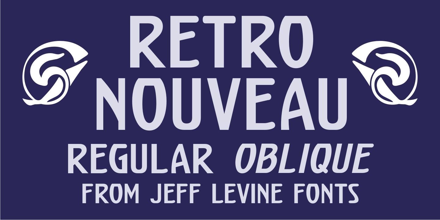 Retro Nouveau Font Family Poster