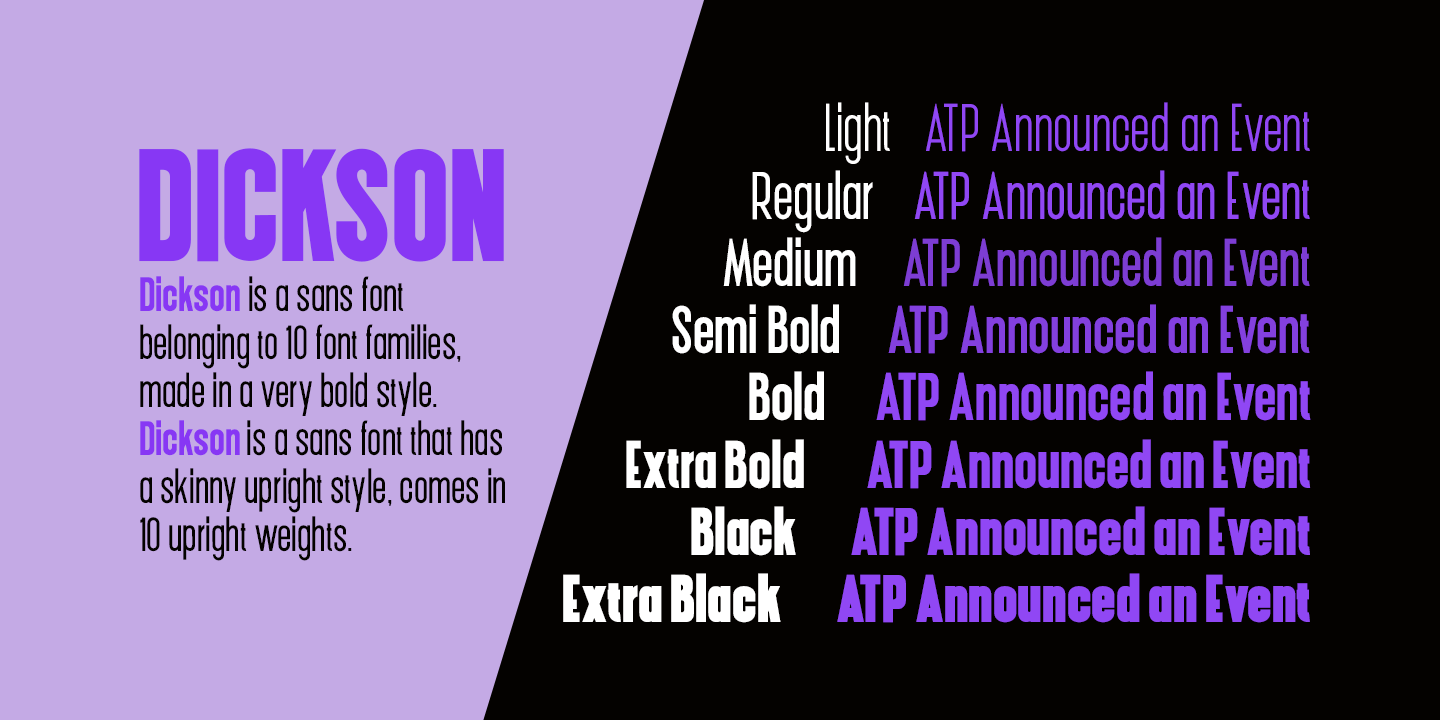 Dickson Font Poster #2