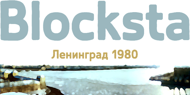 Blocksta Font Poster #1