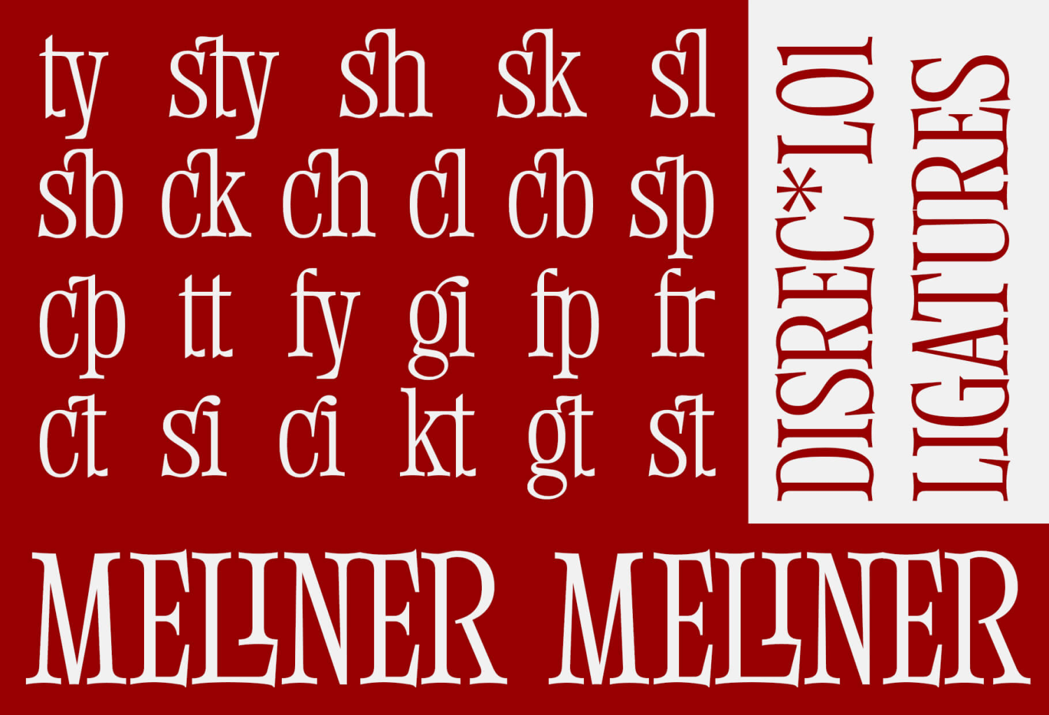 Meliner Font Poster #1