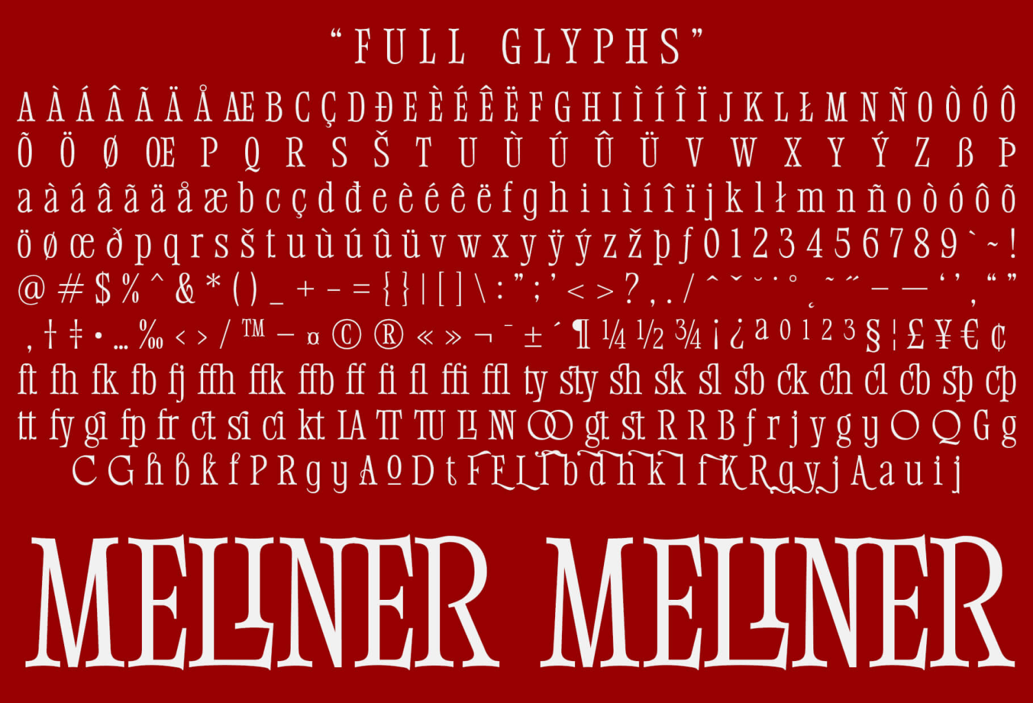Meliner Font Poster #1