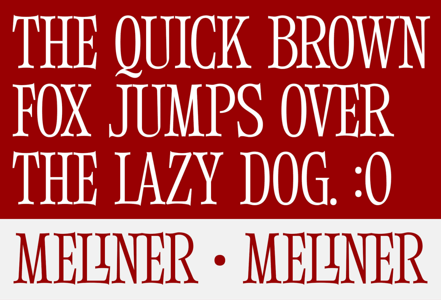Meliner Font Poster #1
