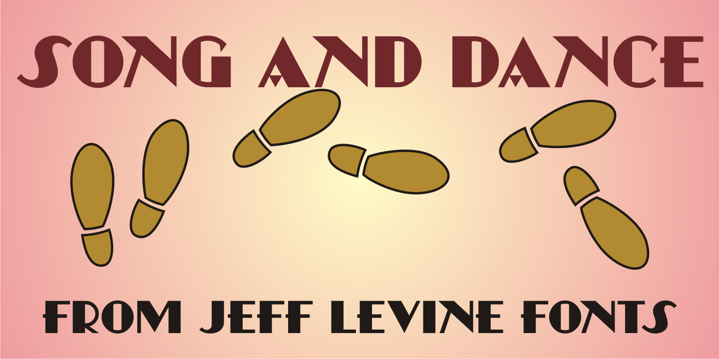 Song and Dance Font Poster #1