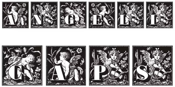 Angelicaps Font Family Poster
