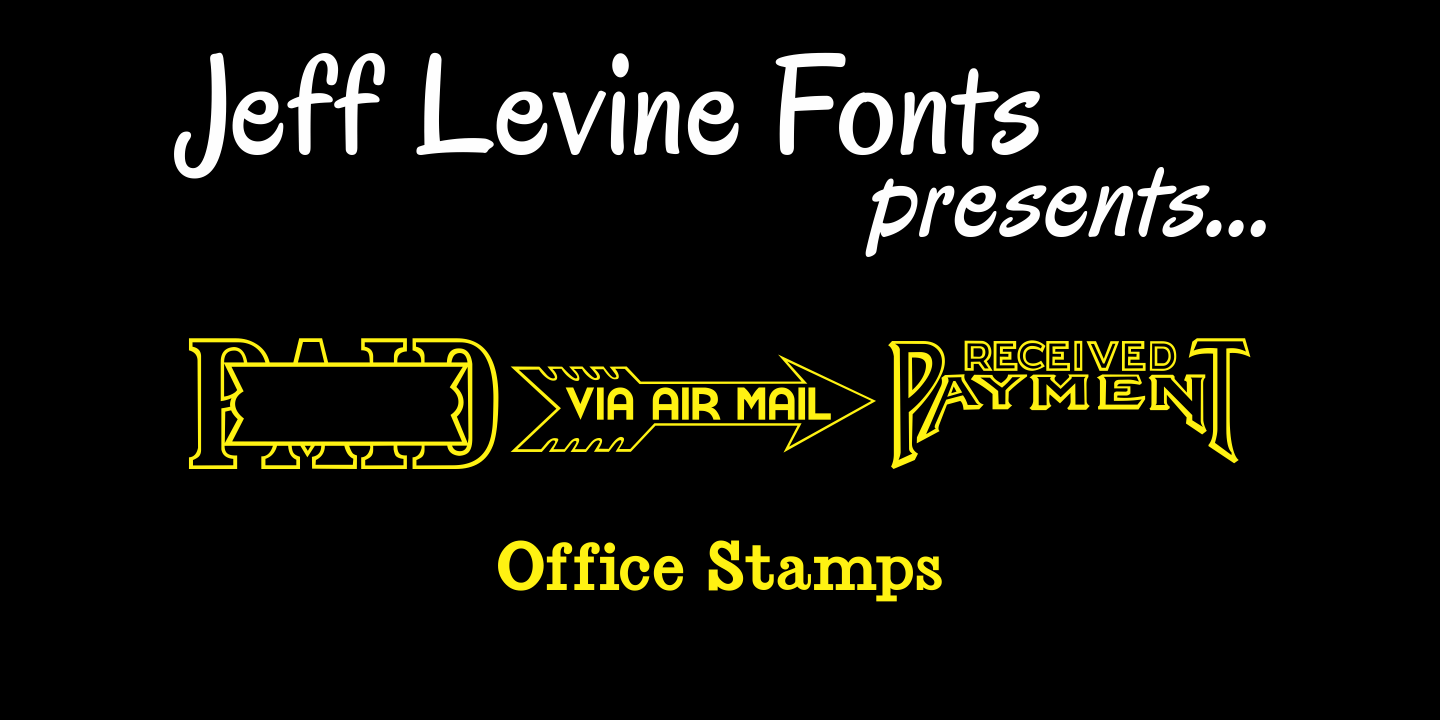 Office Stamps Font Poster #1