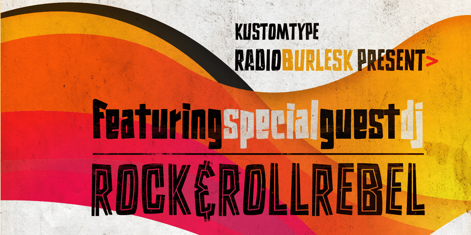 Burlesk Font Poster #1