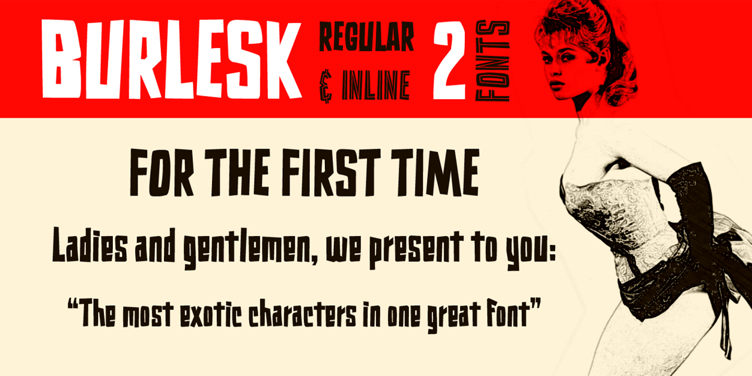 Burlesk Font Poster #1