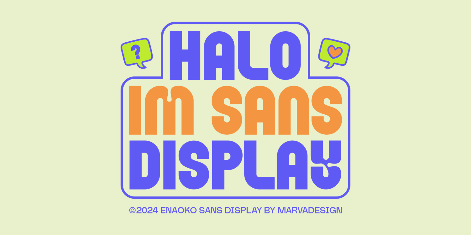 Enaoko Font Poster #1