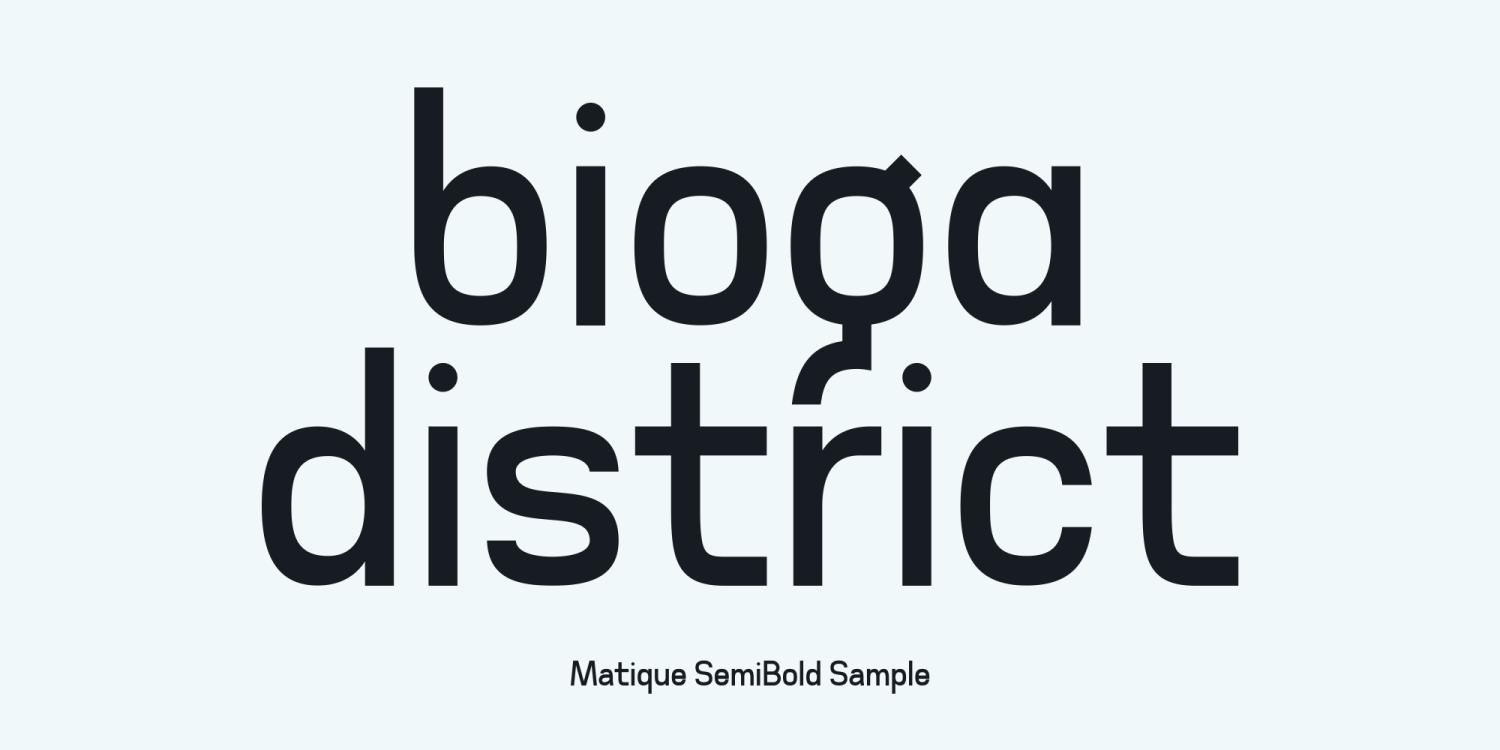Matique Font Poster #2