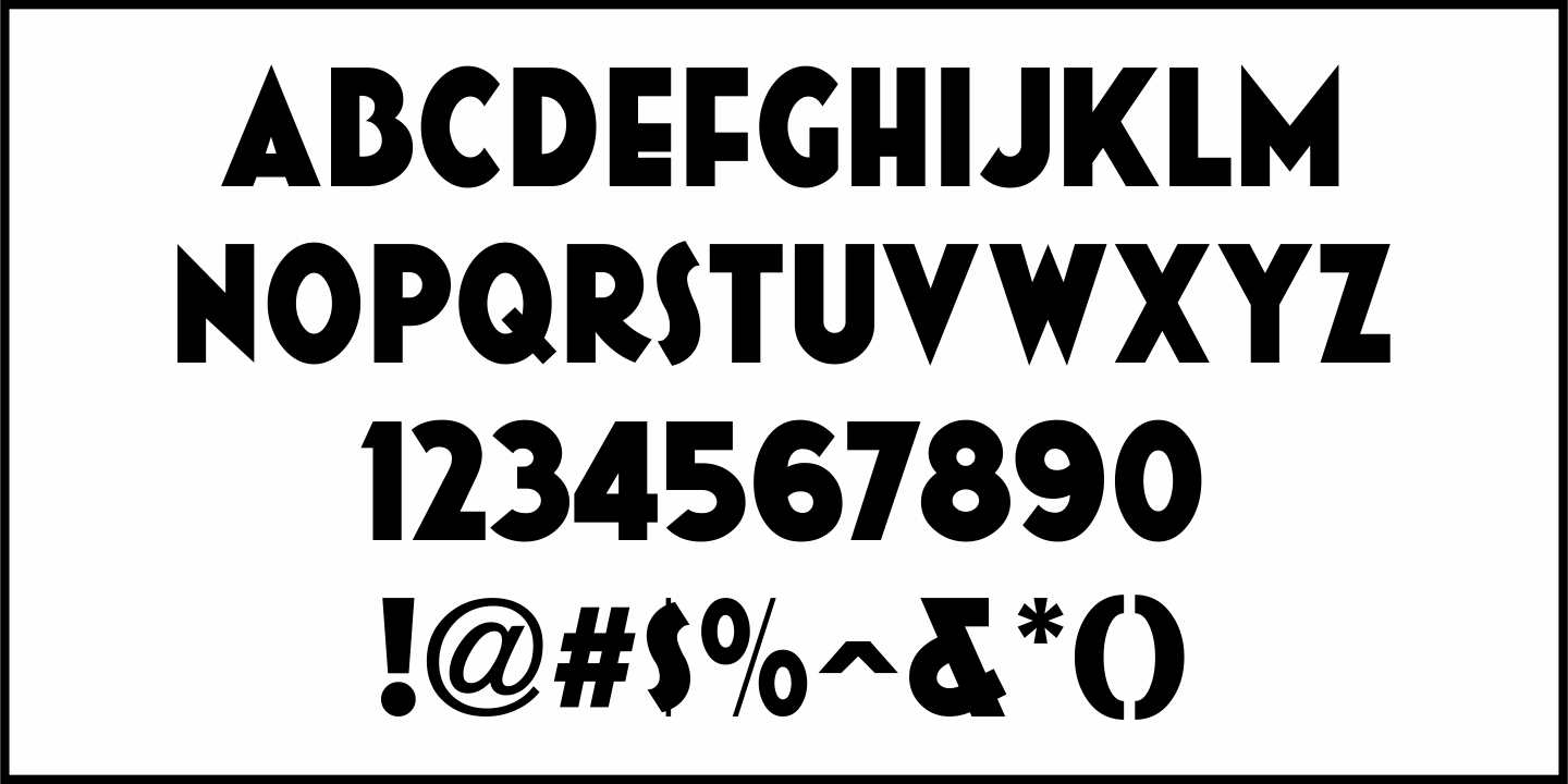 Drum Rhythm Font Poster #1