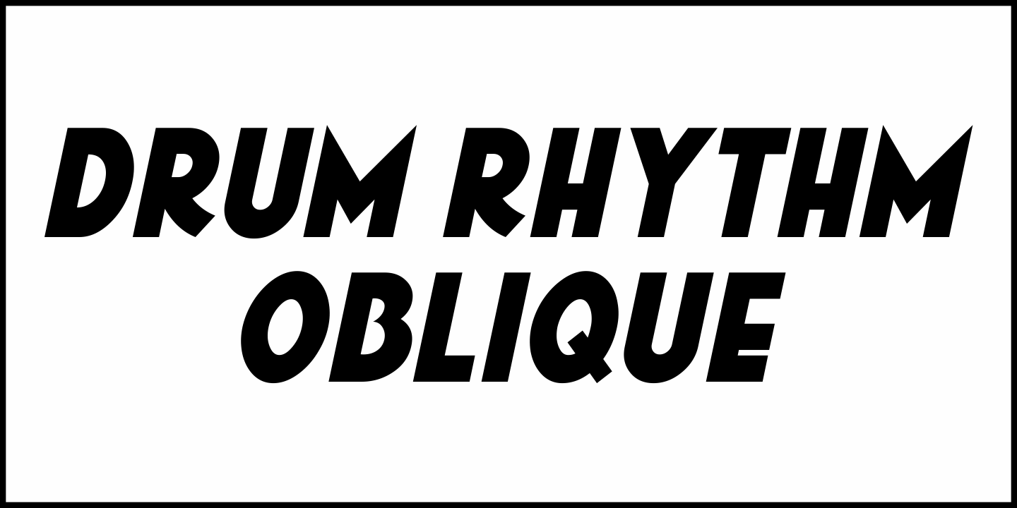 Drum Rhythm Font Poster #1