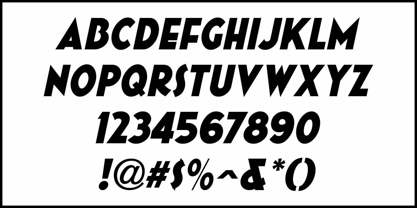 Drum Rhythm Font Poster #1