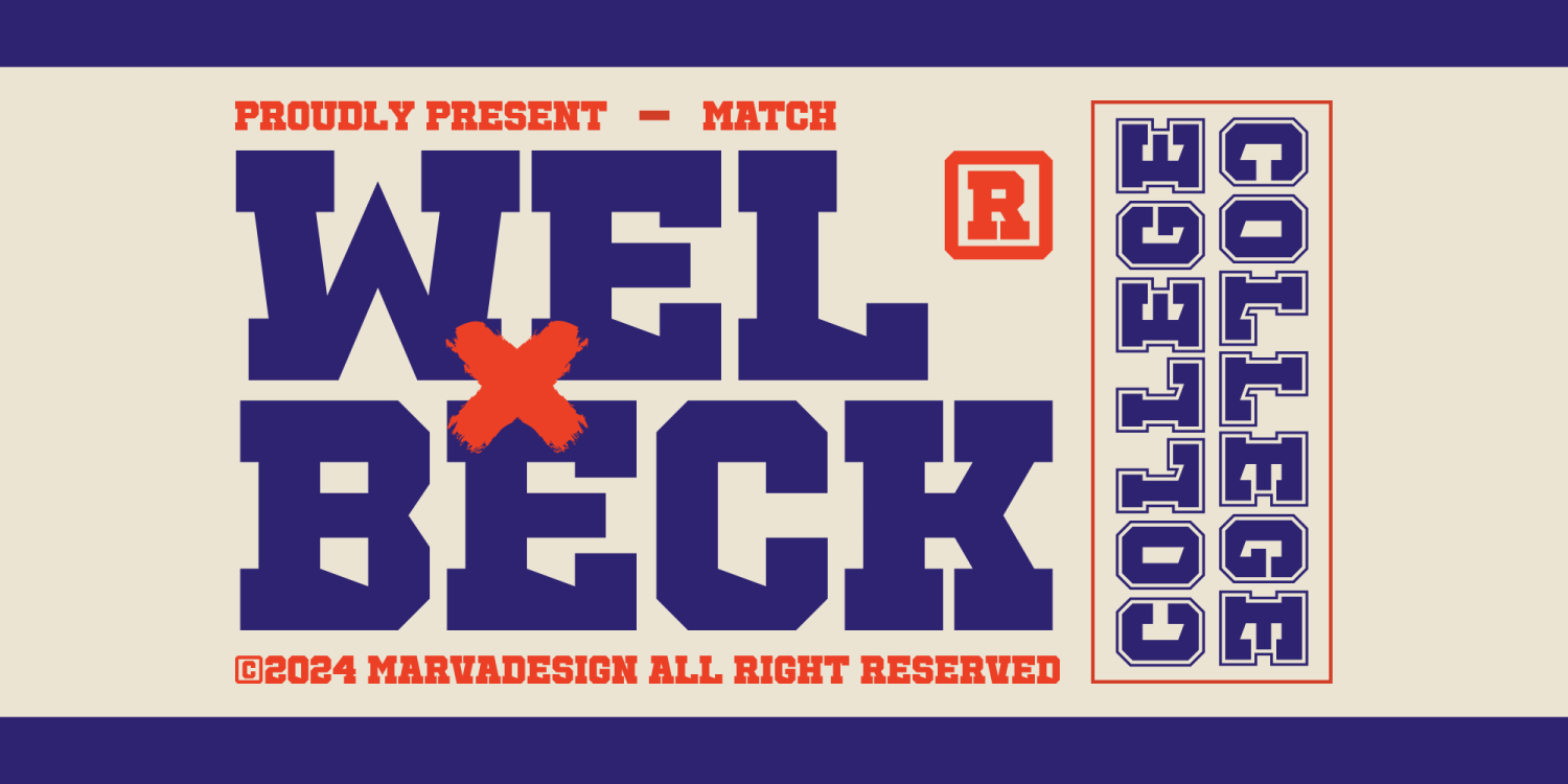 Welbeck Font Poster #1