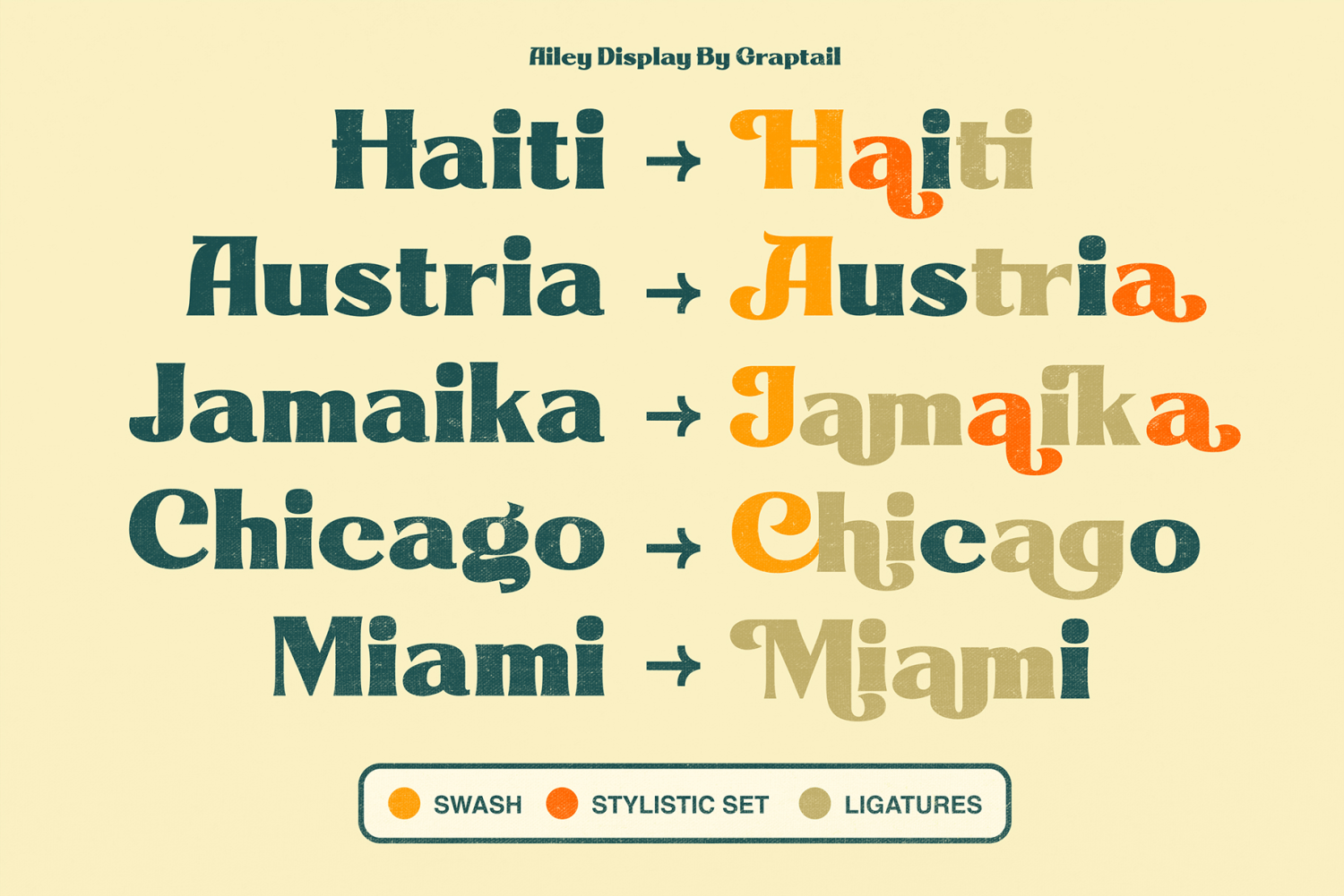 Ailey Display Font Poster #1