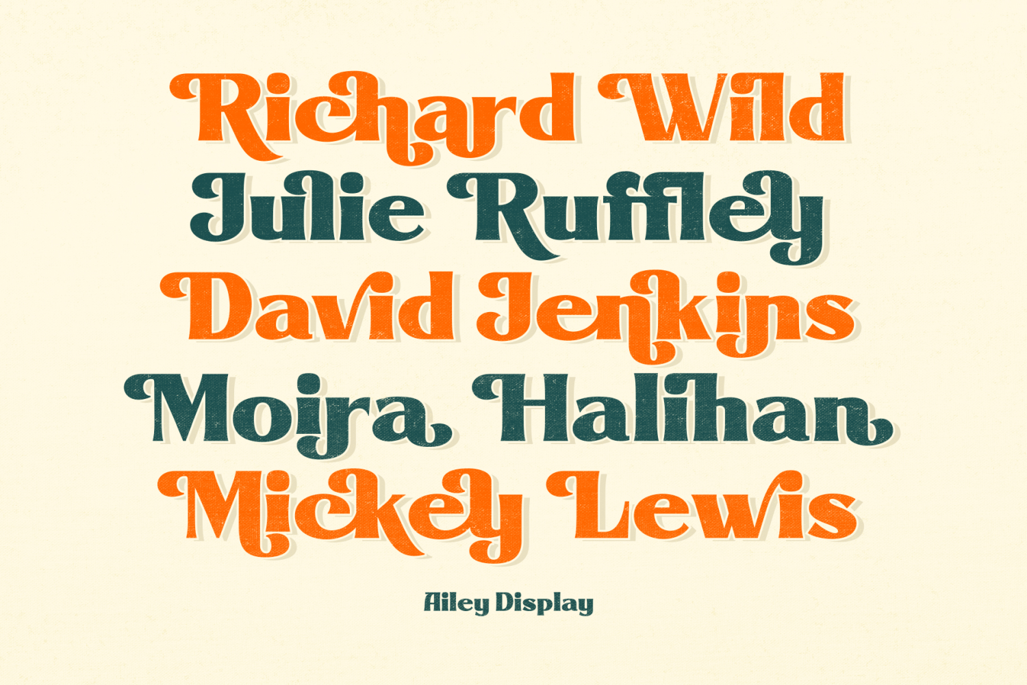 Ailey Display Font Poster #1