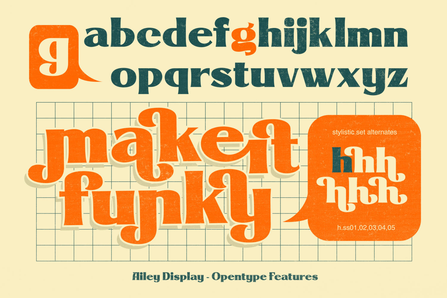 Ailey Display Font Poster #1