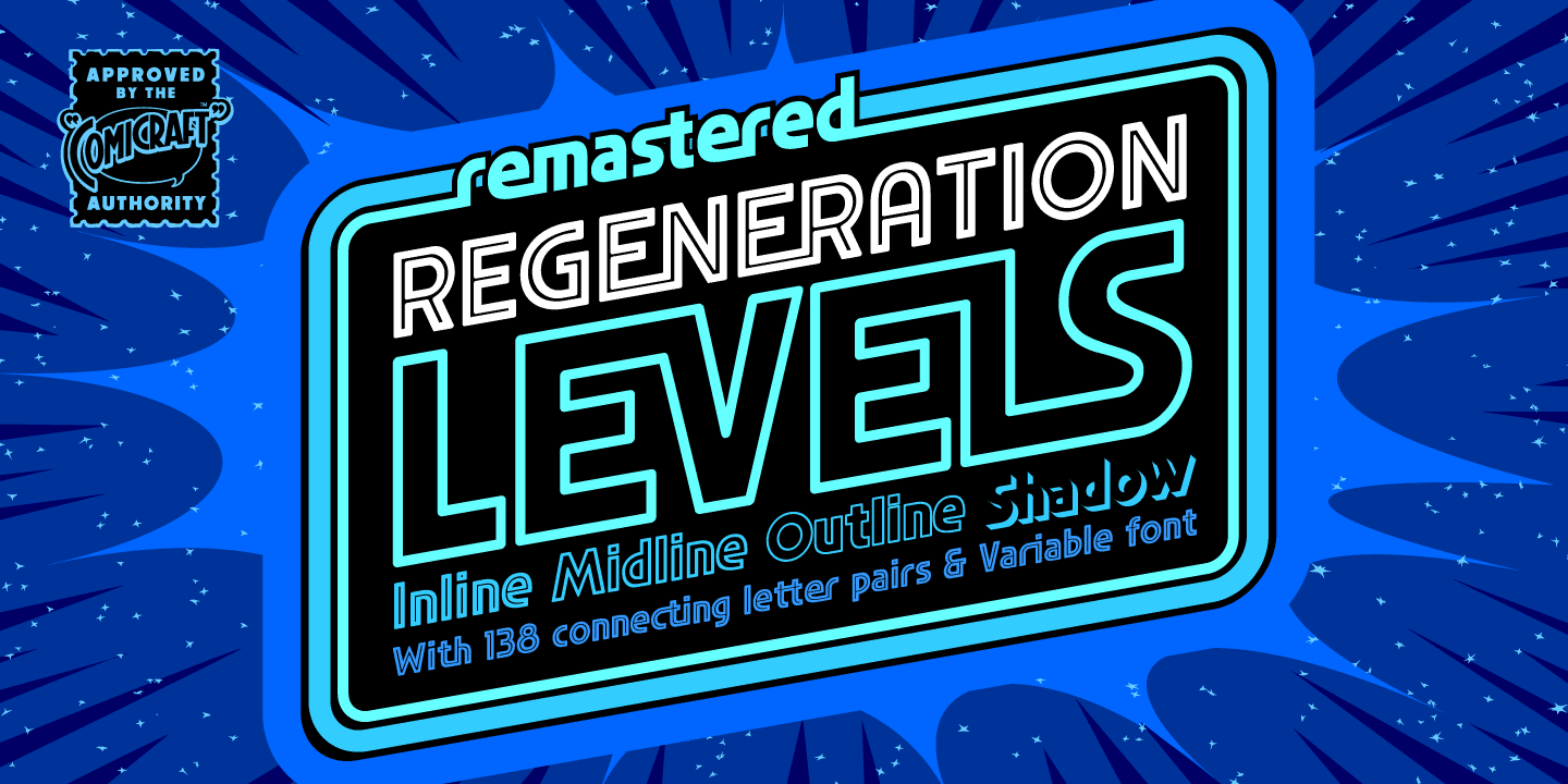 Regeneration Levels Font Poster #1