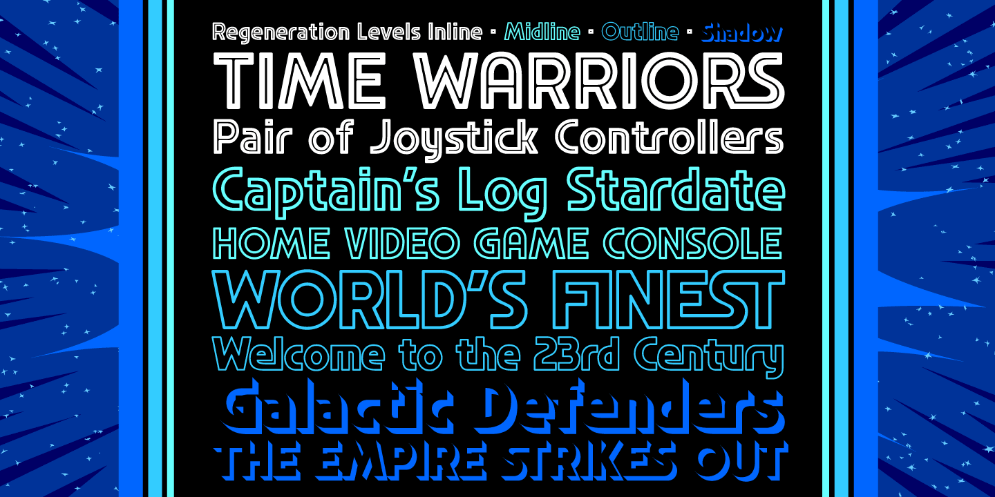 Regeneration Levels Font Poster #1