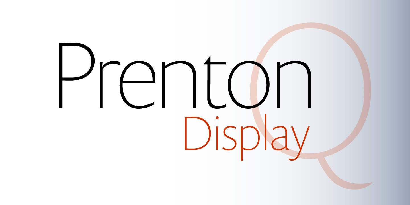 Prenton Display Font Poster #1