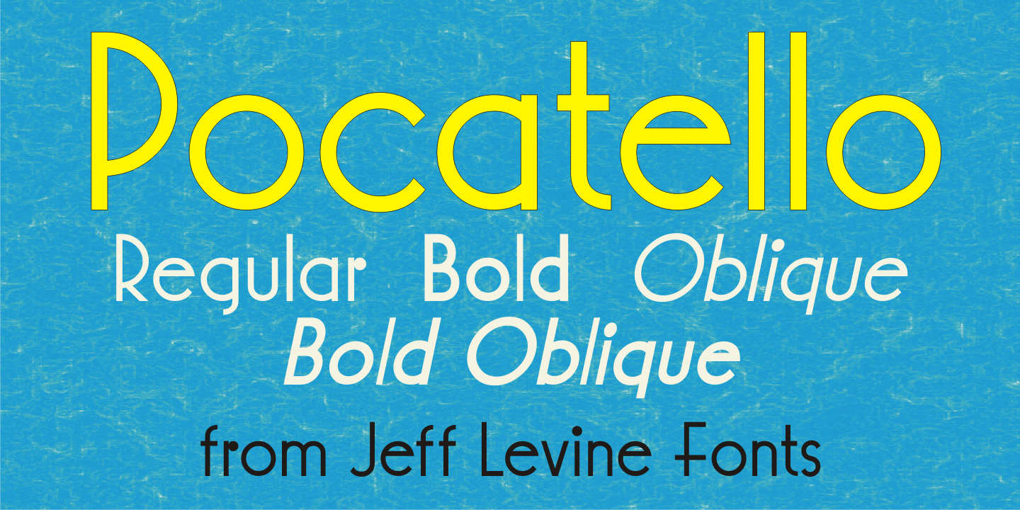 Pocatello Font Family