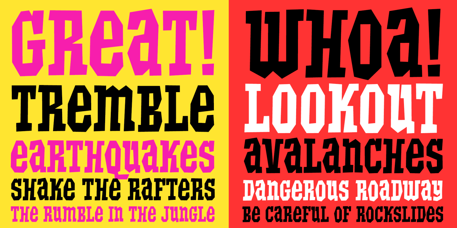 Quaking Font Poster #3
