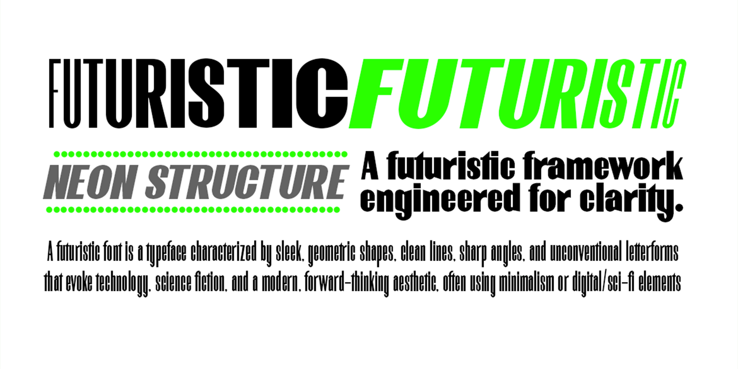 Fyntra Cyber-Modern Narrow Sans Serif Font Poster #2