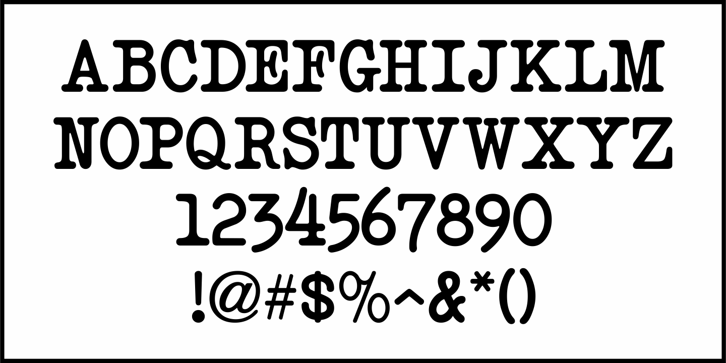 Teleprinter Message Font Poster #3