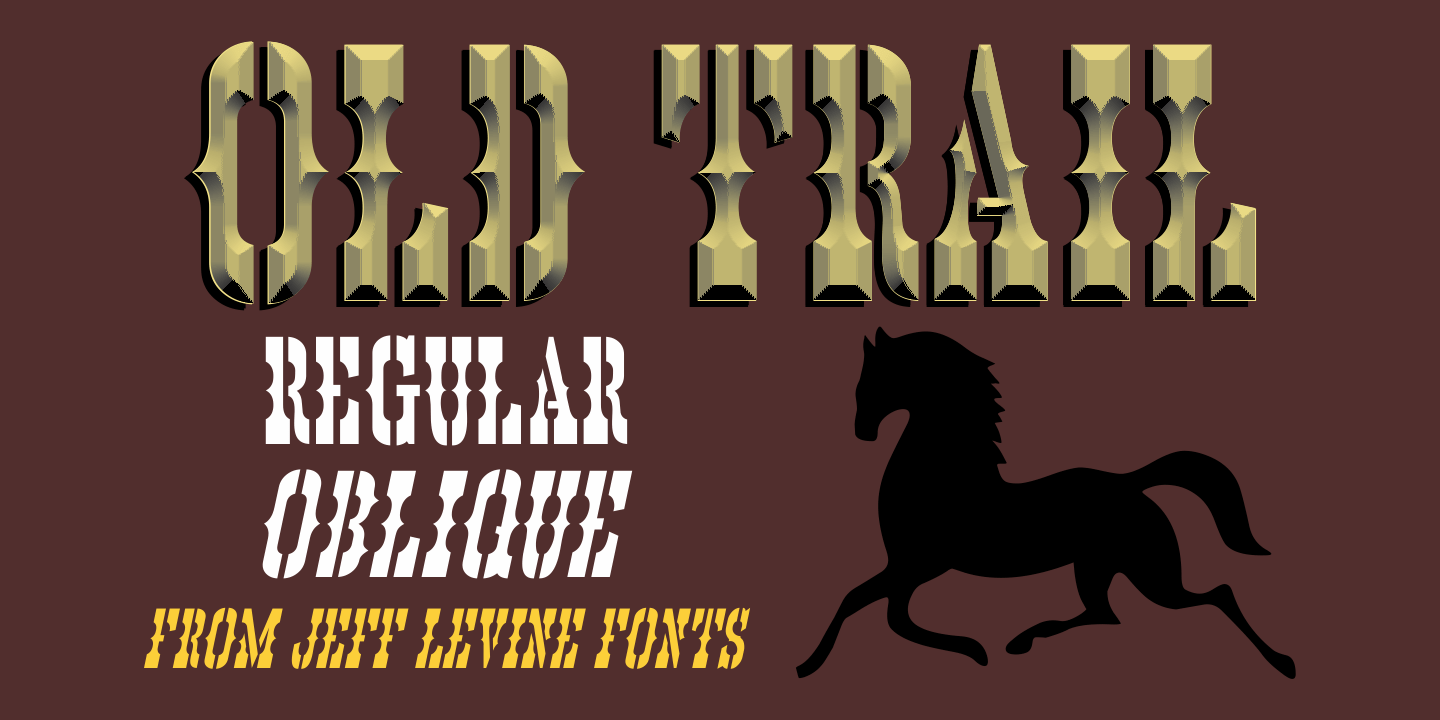 Old Trail Font Poster #1