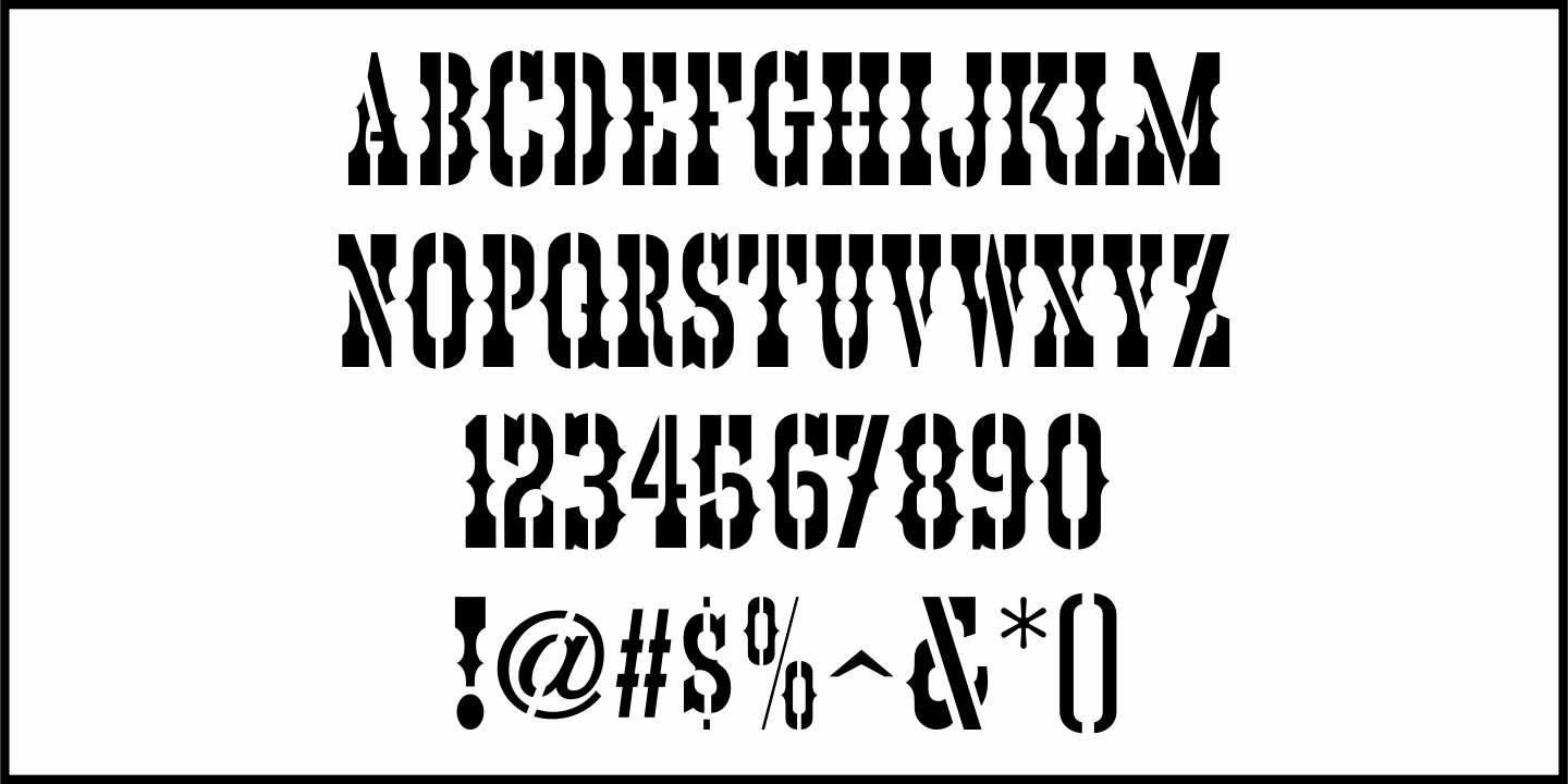 Old Trail Font Poster #3