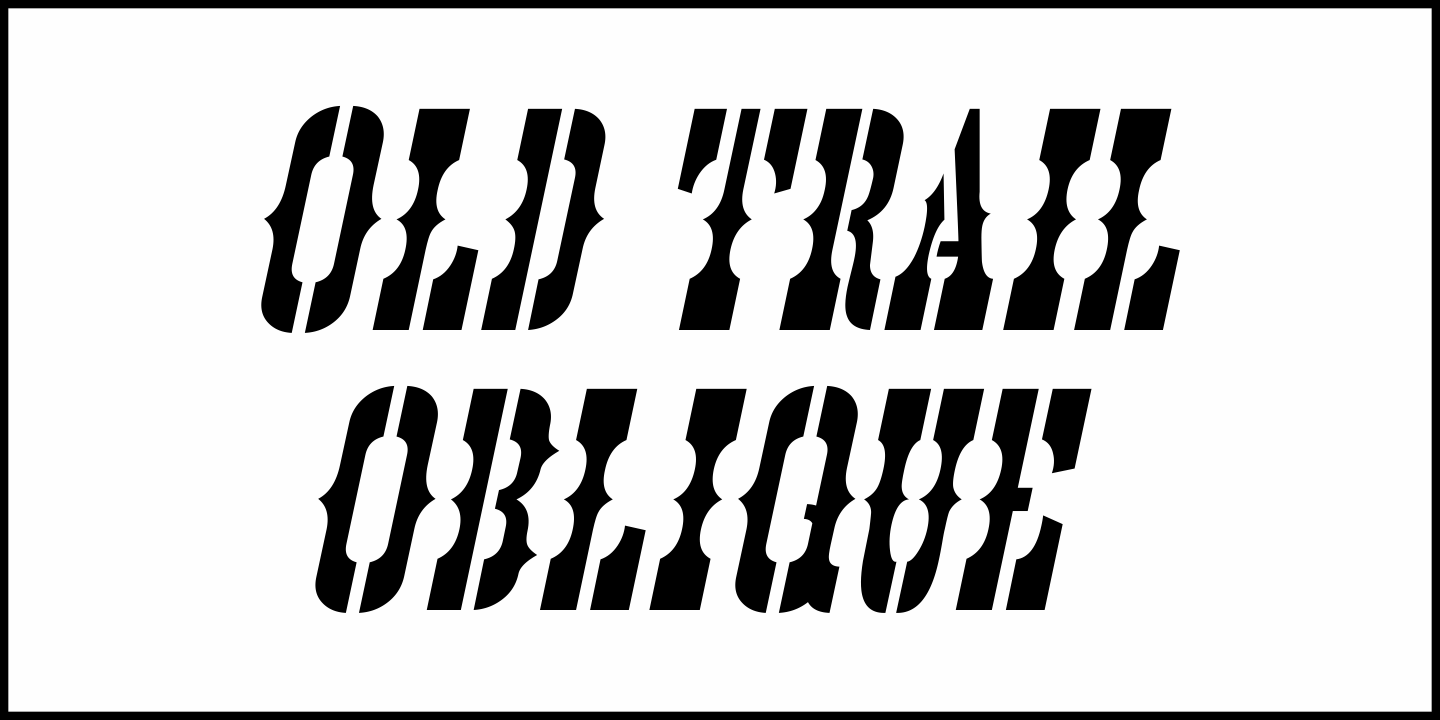 Old Trail Font Poster #4