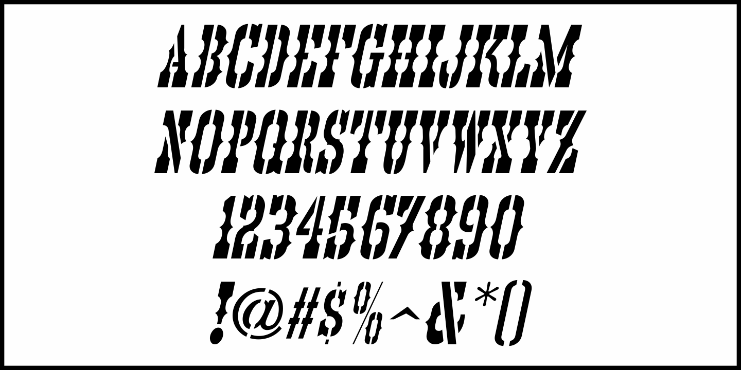 Old Trail Font Poster #5