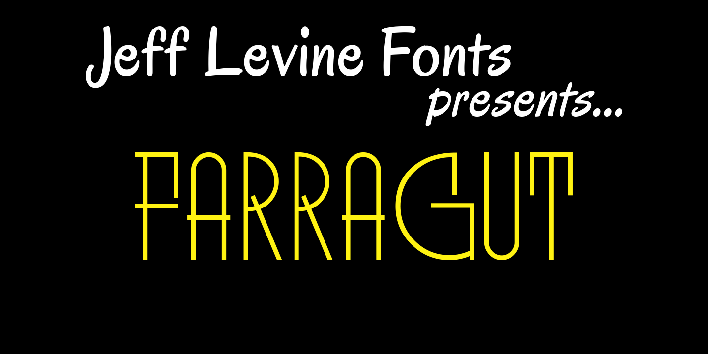 Farragut Font Family Poster