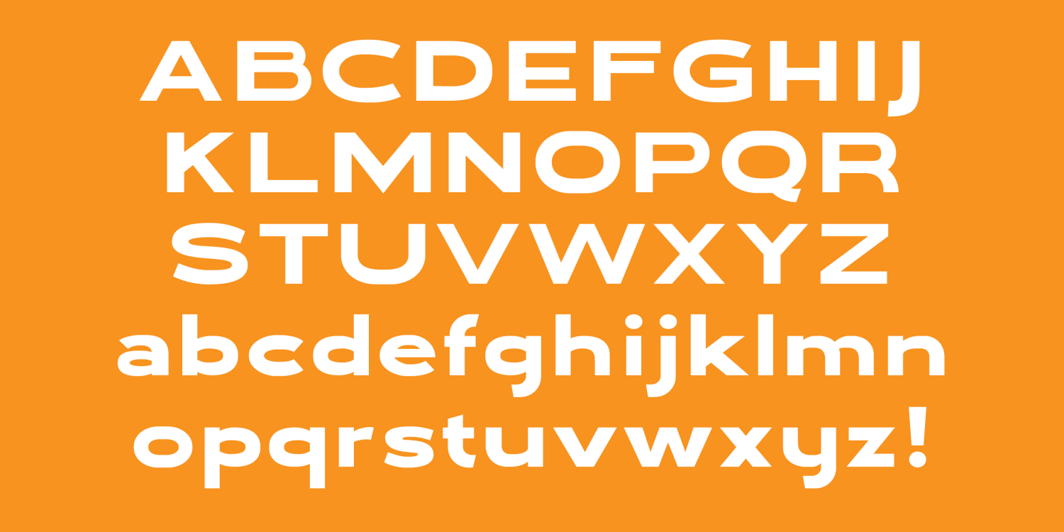 Hydropower Extraextended Font Poster #1