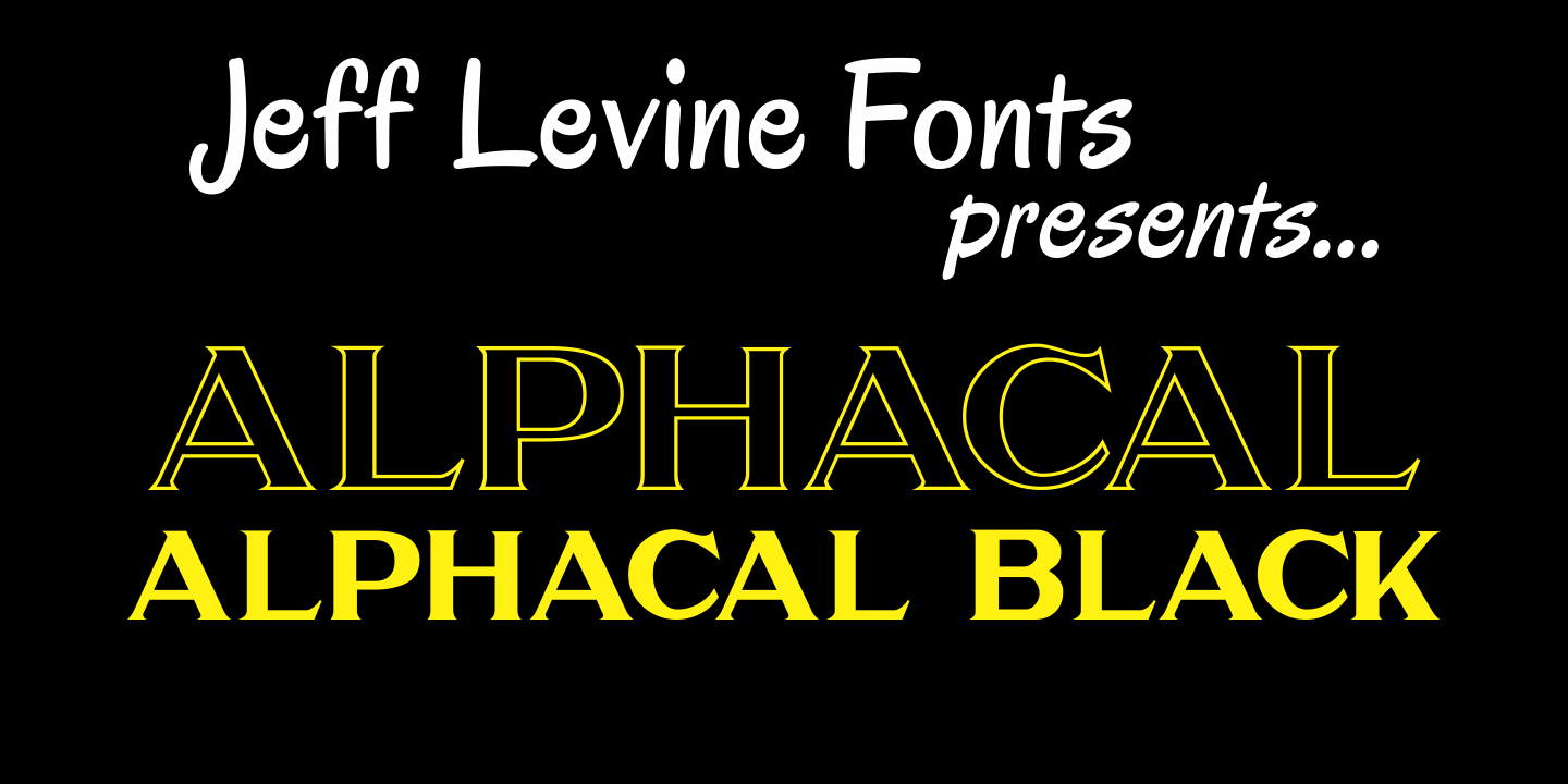 Alphacal Font Poster #1